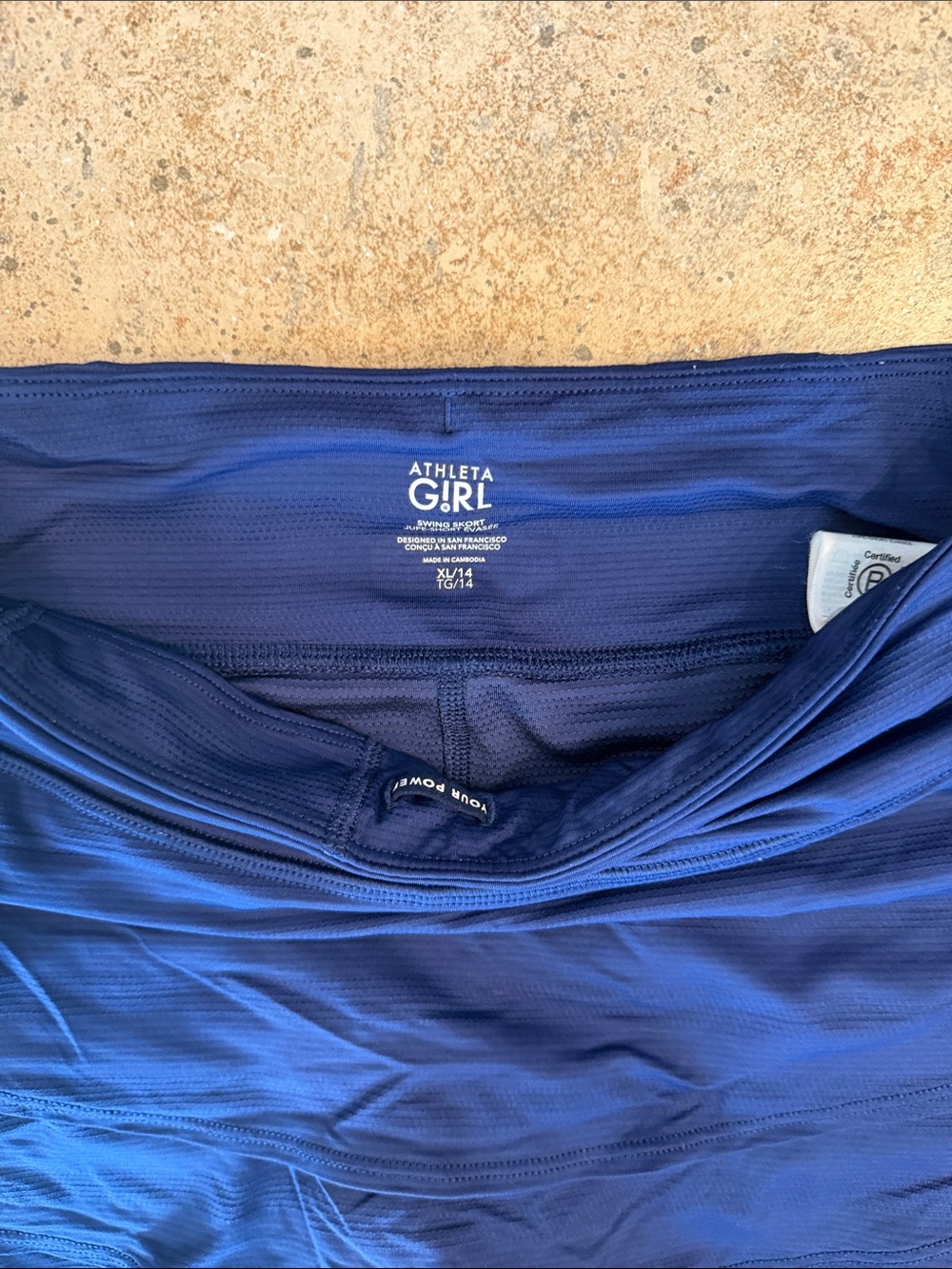 Athleta Royal Blue Layered Active Skirt - Picture 2 of 2